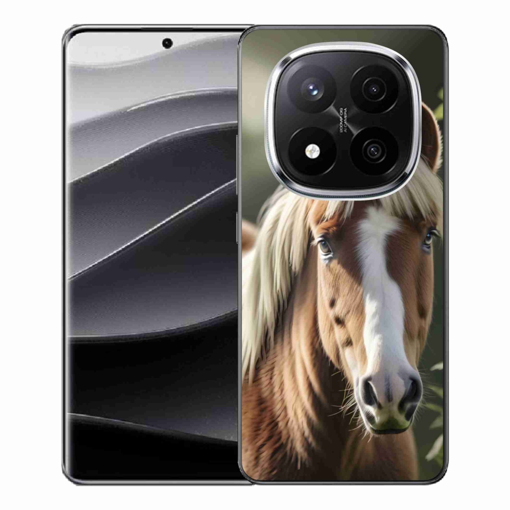 Zselés borítás mmCase a Xiaomi Remdi Note 14 Pro+ 5G számára - ló könnyű sörénnyel