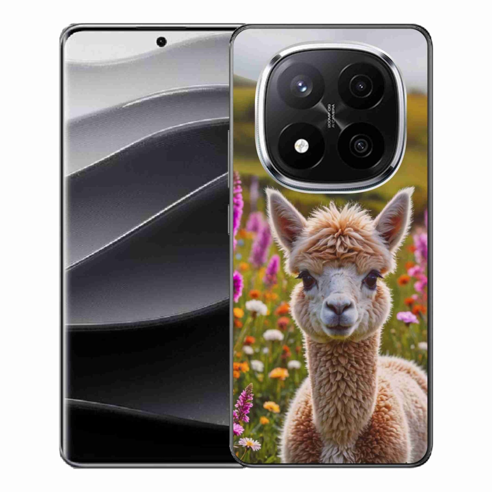 Zselés borítás mmCase a Xiaomi Remdi Note 14 Pro+ 5G számára - láma a réten