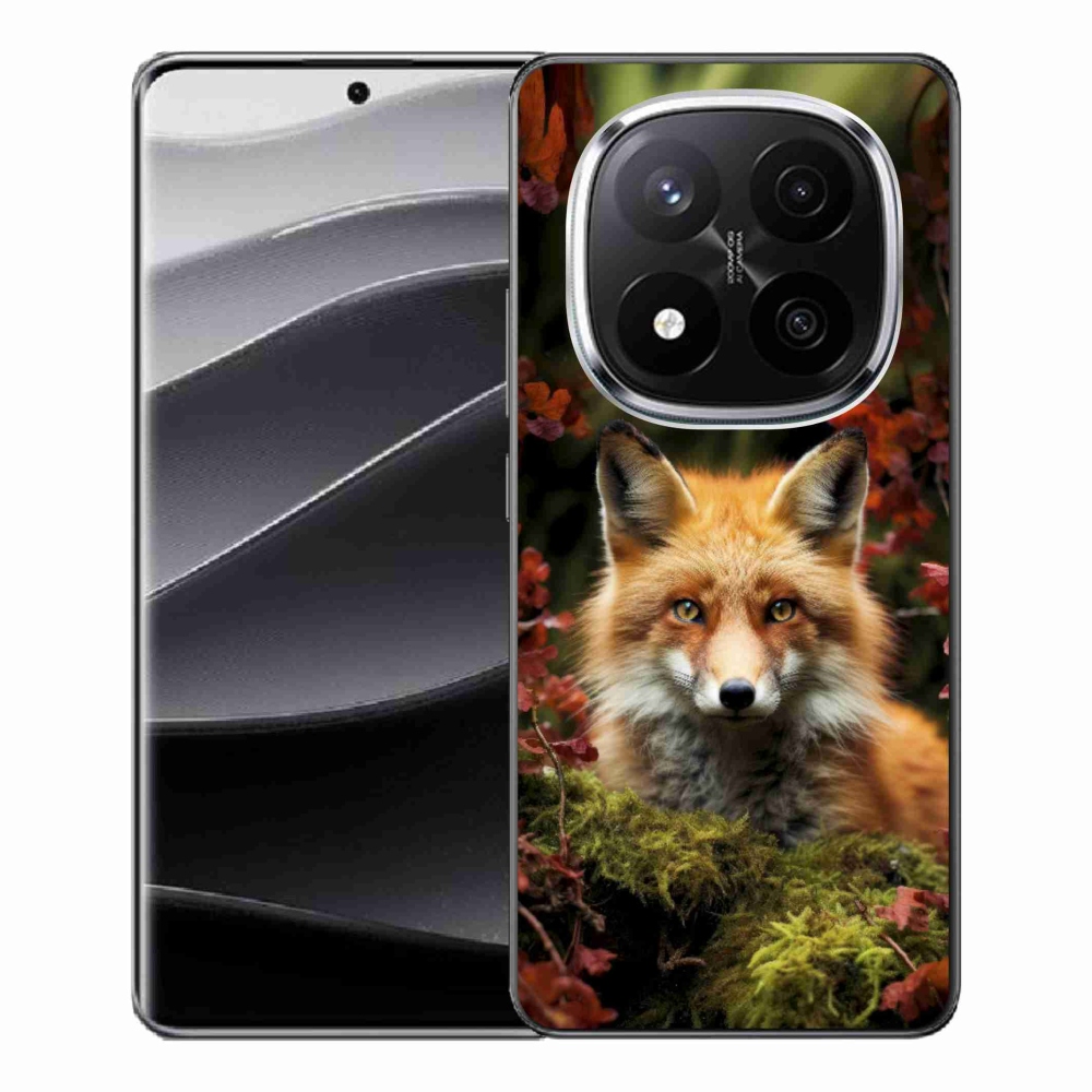 Gél borítás mmCase a Xiaomi Remdi Note 14 Pro+ 5G számára - róka az erdőben