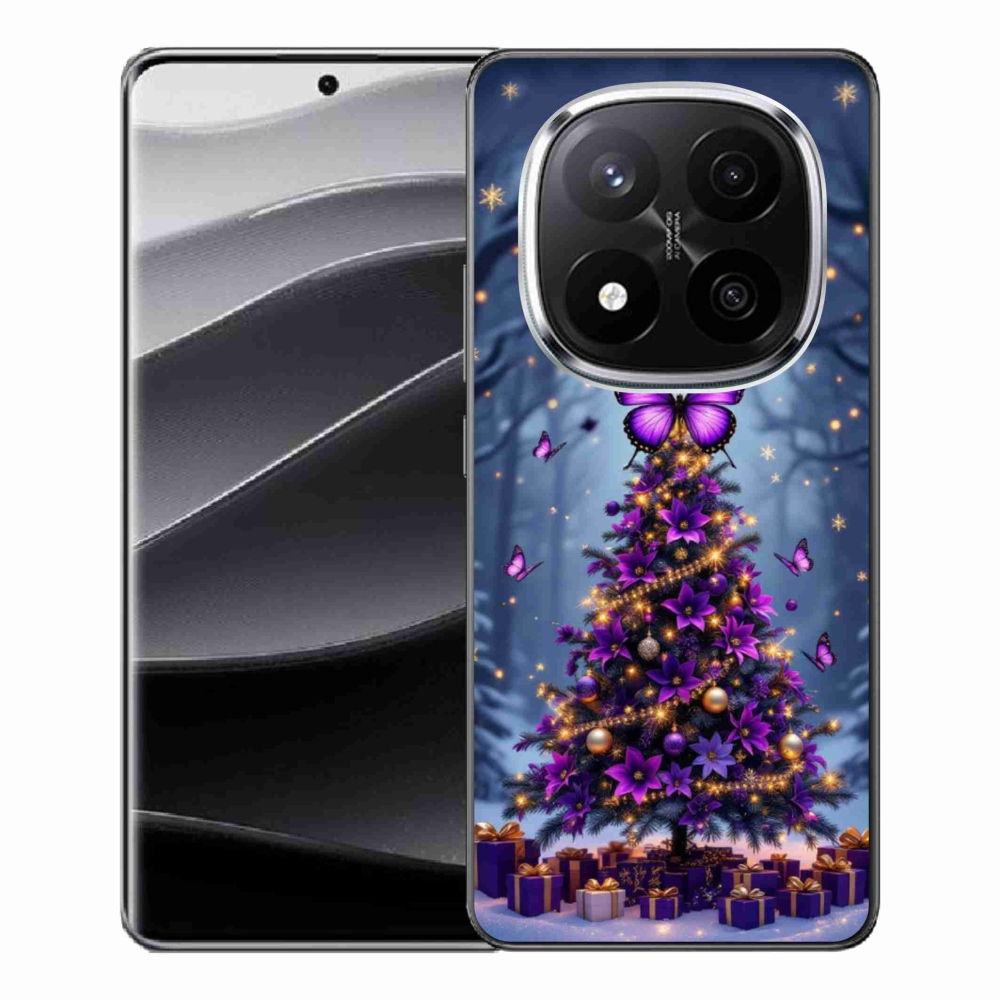Gél borítás mmCase a Xiaomi Remdi Note 14 Pro+ 5G számára - pillangó karácsonyfa