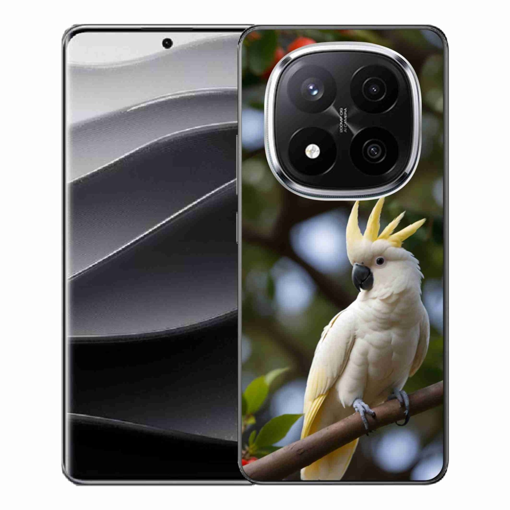 Gél borítás mmCase a Xiaomi Remdi Note 14 Pro+ 5G számára - papagáj kakadu 3