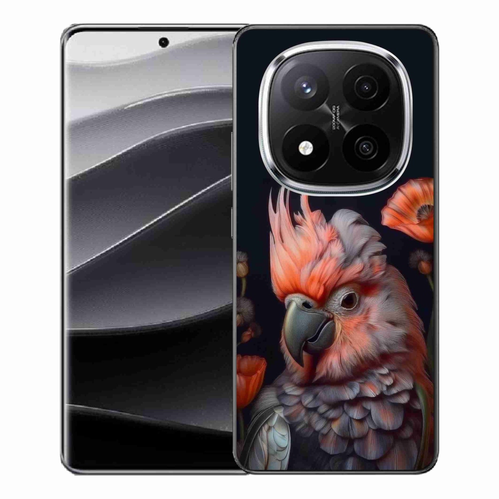 Gél borítás mmCase a Xiaomi Remdi Note 14 Pro+ 5G számára - papagáj kakadu színekben
