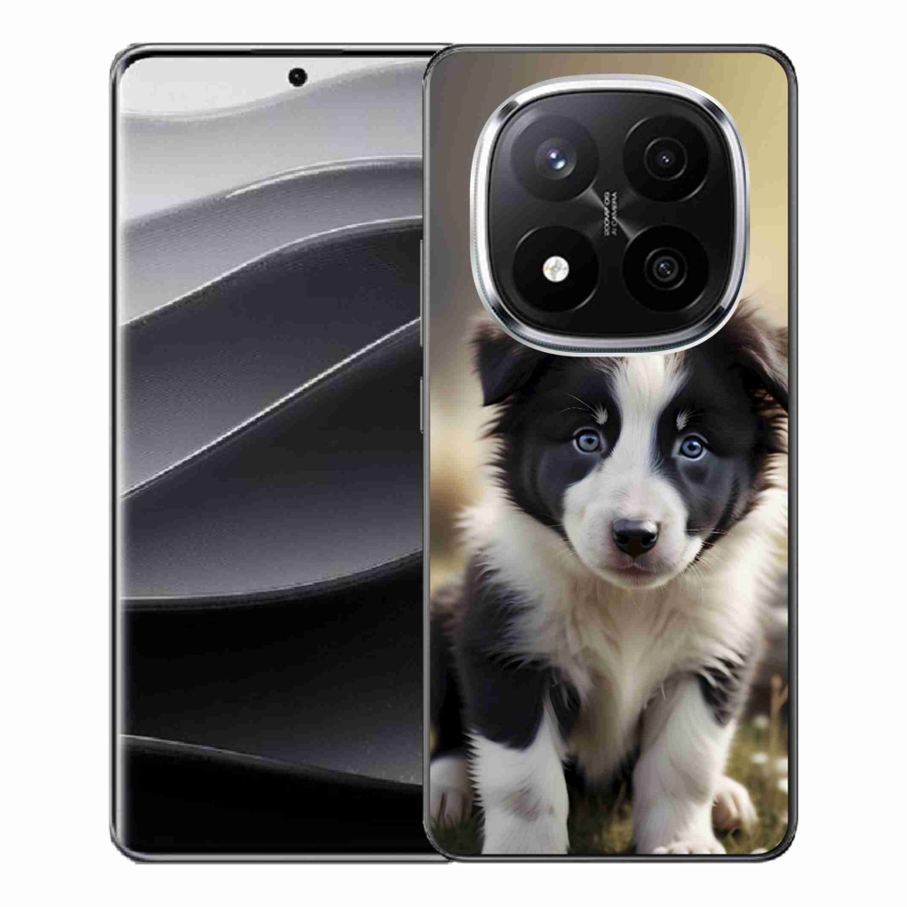 Gél borító mmCase a Xiaomi Remdi Note 14 Pro+ 5G számára - aranyos border collie