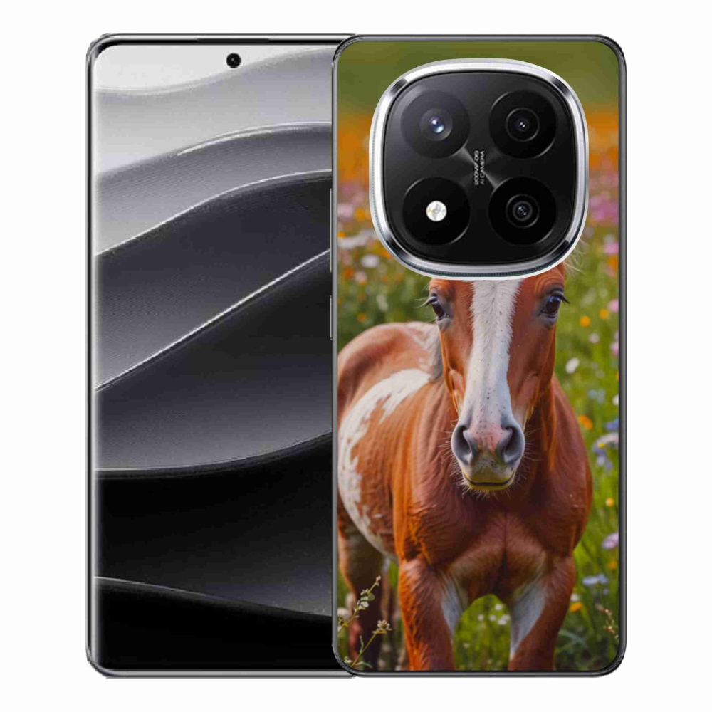 Gél borítás mmCase a Xiaomi Remdi Note 14 Pro+ 5G számára - aranyos csikó