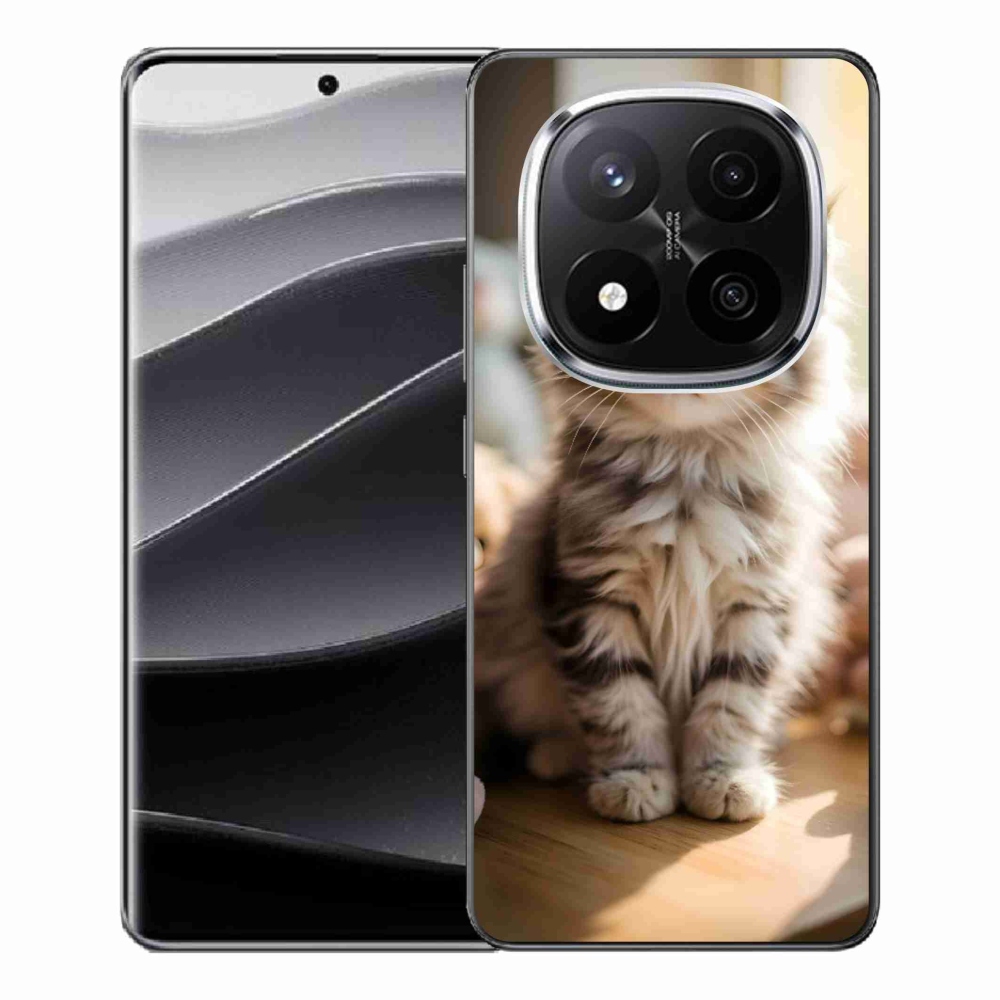 Gél borítás mmCase a Xiaomi Remdi Note 14 Pro+ 5G számára - aranyos cica 10