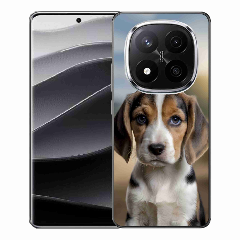 Gél borítás mmCase a Xiaomi Remdi Note 14 Pro+ 5G számára - aranyos beagle