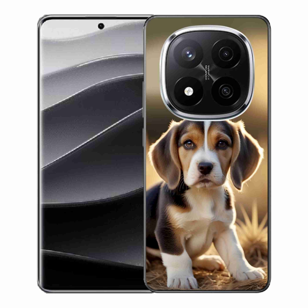 Gél borítás mmCase a Xiaomi Remdi Note 14 Pro+ 5G számára - aranyos beagle