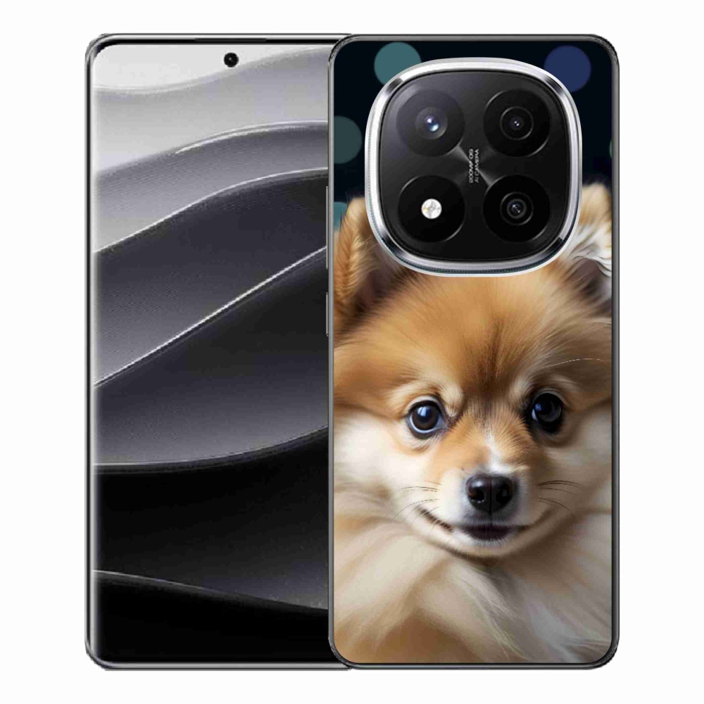 Zselés borítás mmCase a Xiaomi Remdi Note 14 Pro+ 5G számára - aranyos pomerániai állat