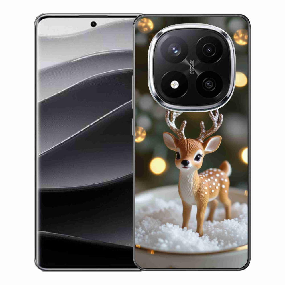 Gél borítás mmCase a Xiaomi Remdi Note 14 Pro+ 5G számára - aranyos karácsonyi szarvasok