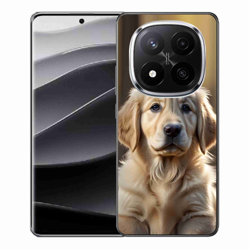 Gél borítás mmCase a Xiaomi Remdi Note 14 Pro+ 5G számára - aranyos arany retriever