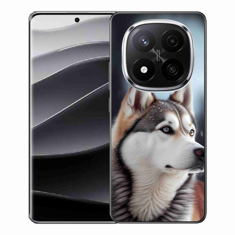 Zselés borítás mmCase a Xiaomi Remdi Note 14 Pro+ 5G - Siberian Husky számára