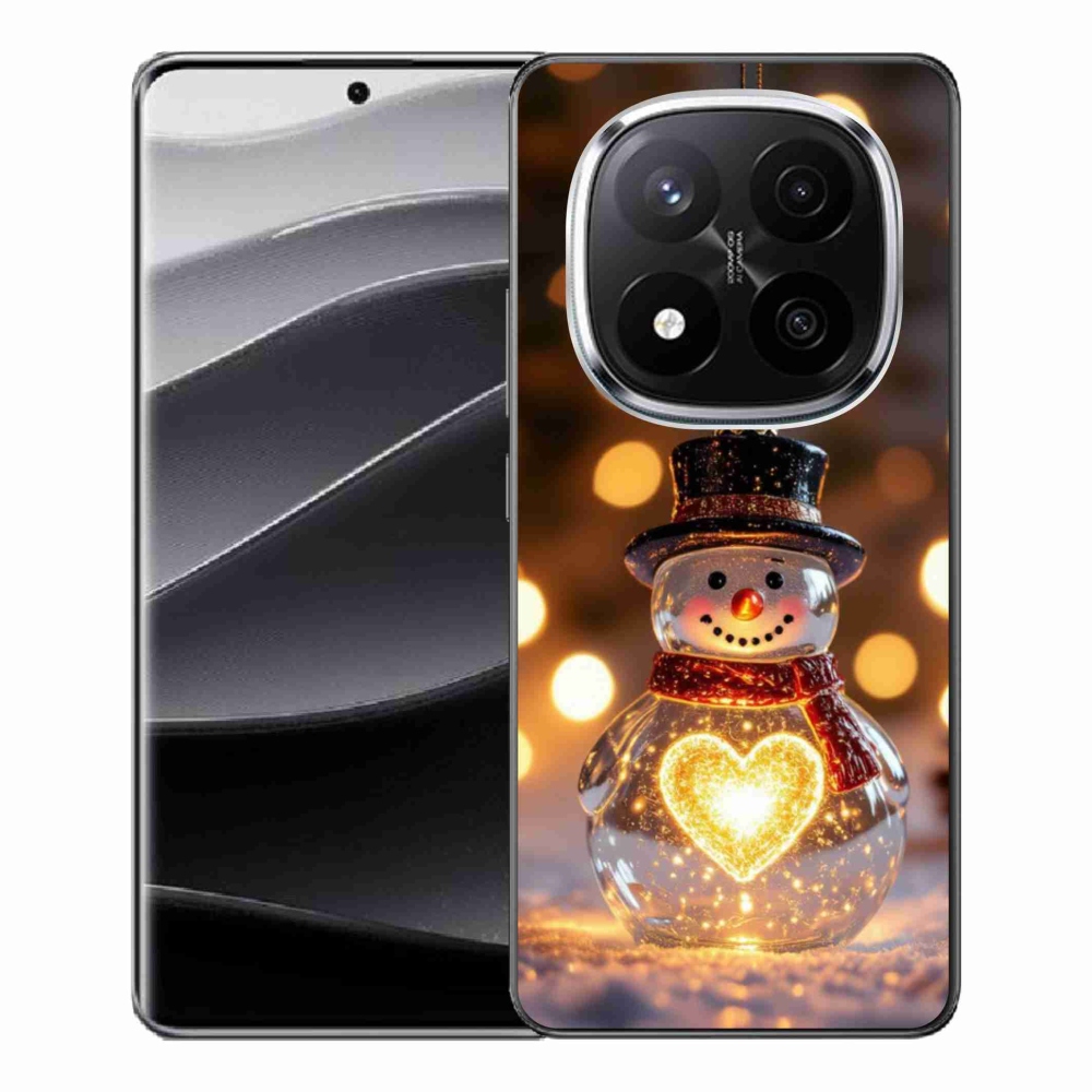 Gél borítás mmCase a Xiaomi Remdi Note 14 Pro+ 5G számára - karácsonyi hóember