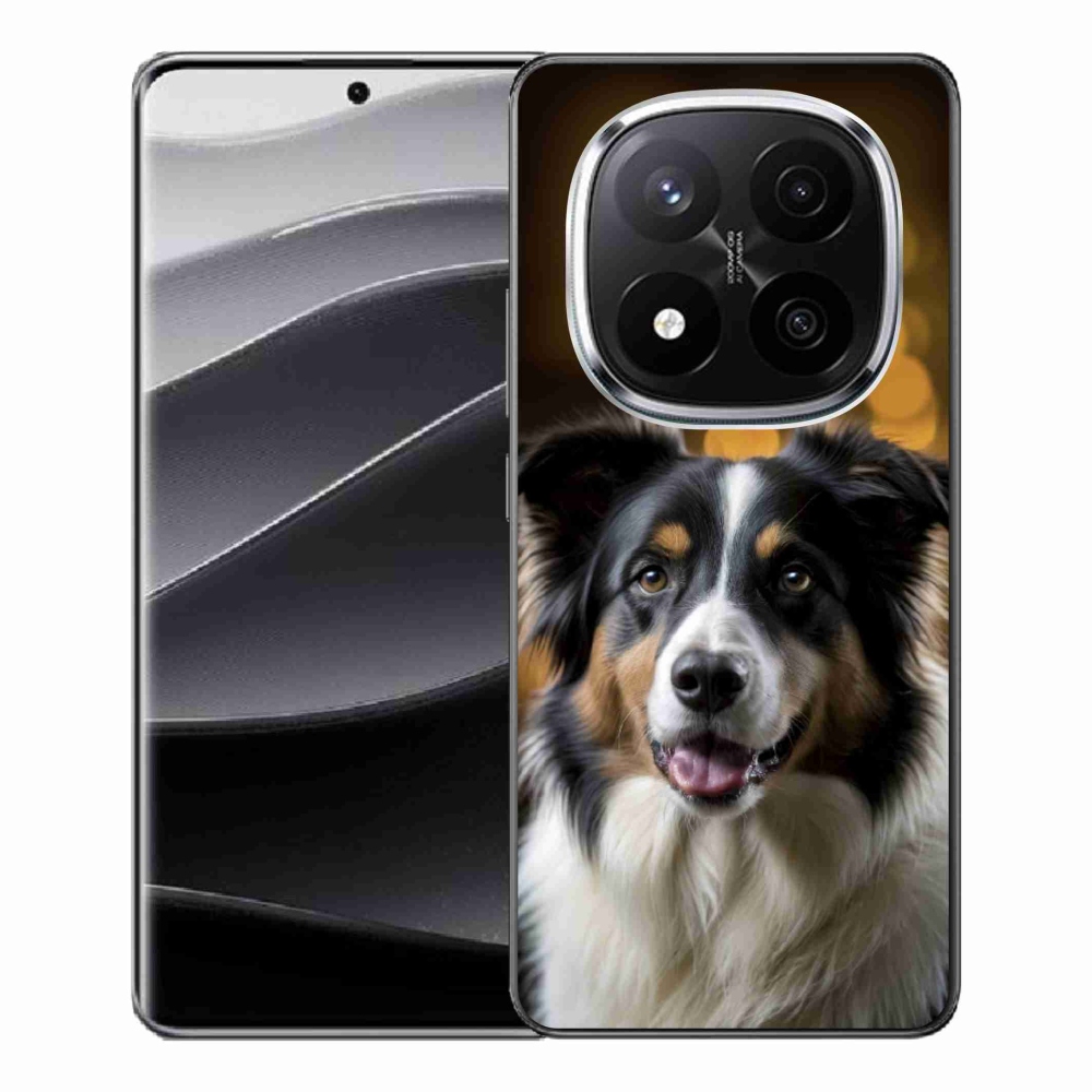 Gél borítás mmCase a Xiaomi Remdi Note 14 Pro+ 5G számára - mosolygós ausztrál juhászkutya