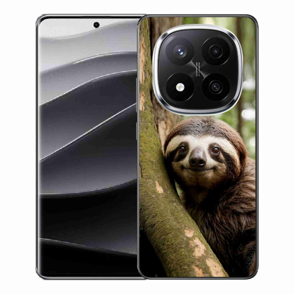 Gél borítás mmCase a Xiaomi Remdi Note 14 Pro+ 5G számára - mosolygó lajhár