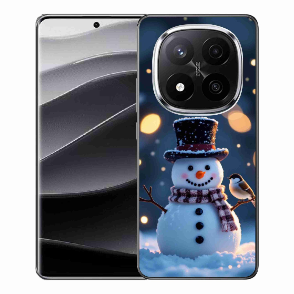 Gél borítás mmCase a Xiaomi Remdi Note 14 Pro+ 5G - karácsonyi hóemberhez