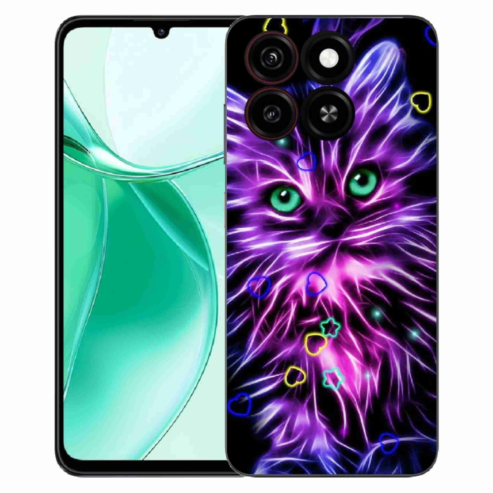 ZTE Blade A35 zselés borítás mmCase - absztrakt macska