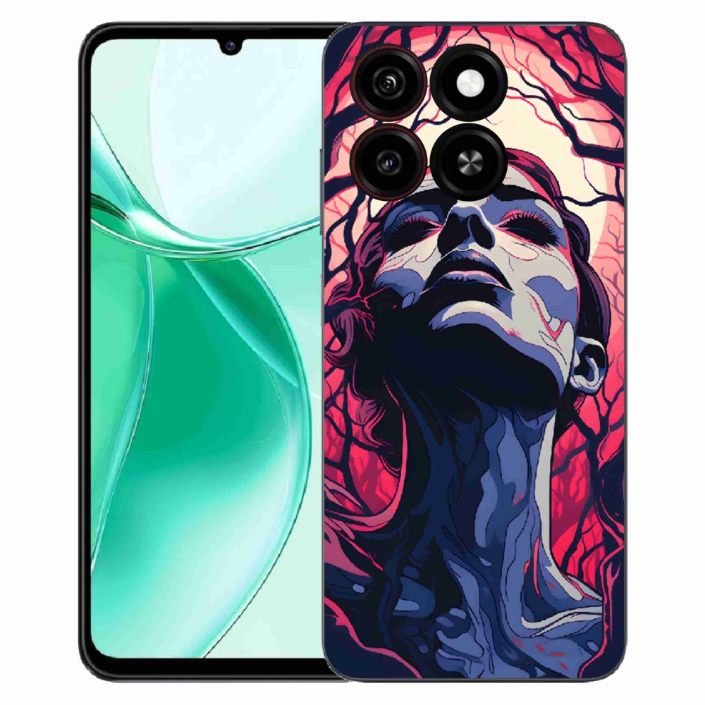 ZTE Blade A35 zselés borítás mmCase - absztrakt arc