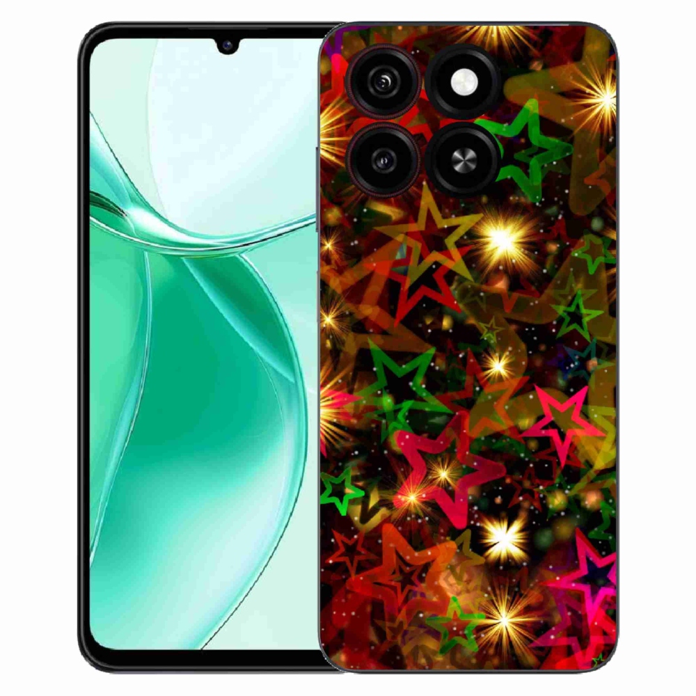 ZTE Blade A35 zselés tok mmCase - színes csillagok