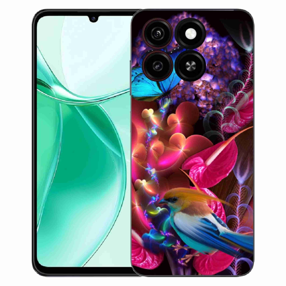 ZTE Blade A35 zselés tok mmCase - színes virágok