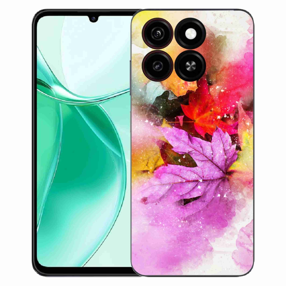 ZTE Blade A35 zselés tok mmCase - színes levelek