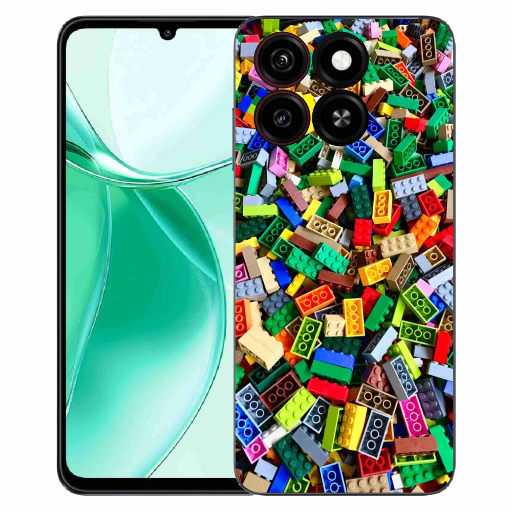 ZTE Blade A35 zselés borító mmCase - színes építőelemek