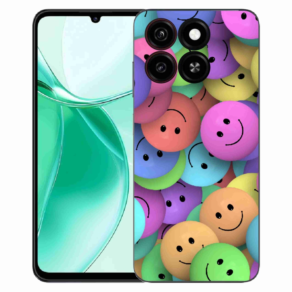 ZTE Blade A35 zselés borítás mmCase - színes smiley-k