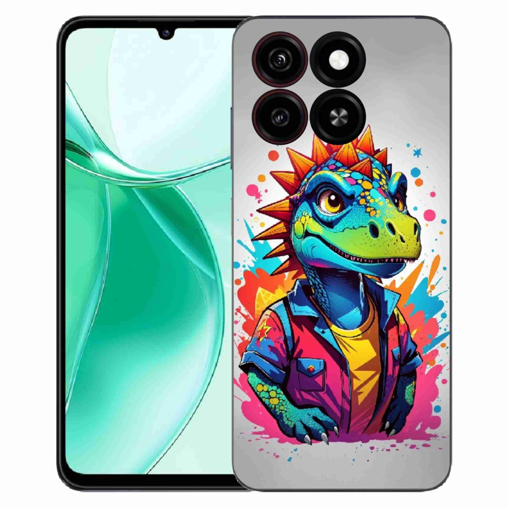 ZTE Blade A35 zselés borító mmCase - színes dinoszauruszok