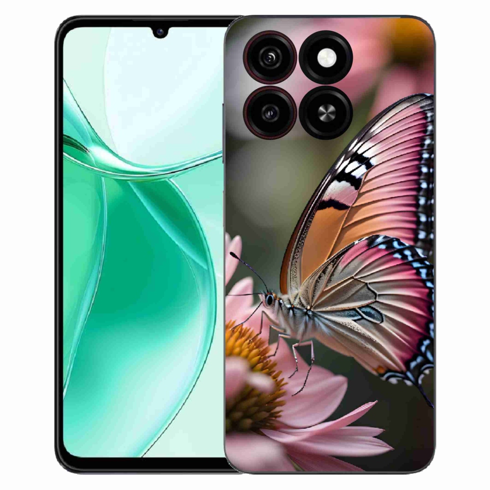 ZTE Blade A35 zselés tok mmCase - színes pillangó
