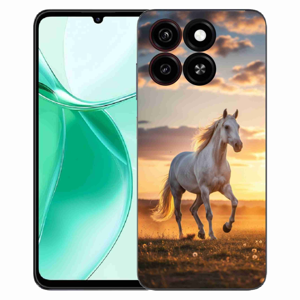 ZTE Blade A35 zselés borítás mmCase - futó fehér ló 2