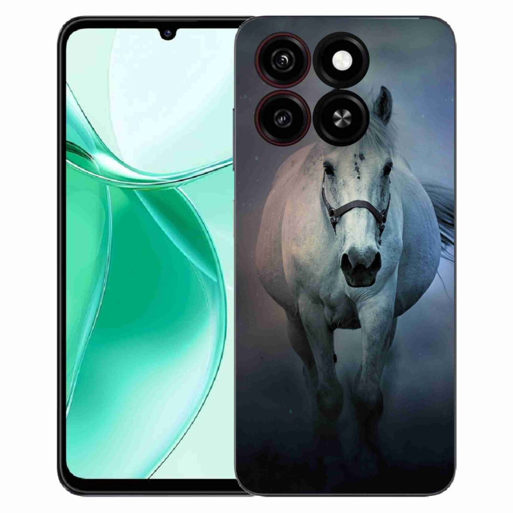 ZTE Blade A35 zselés borítás mmCase - futó fehér ló