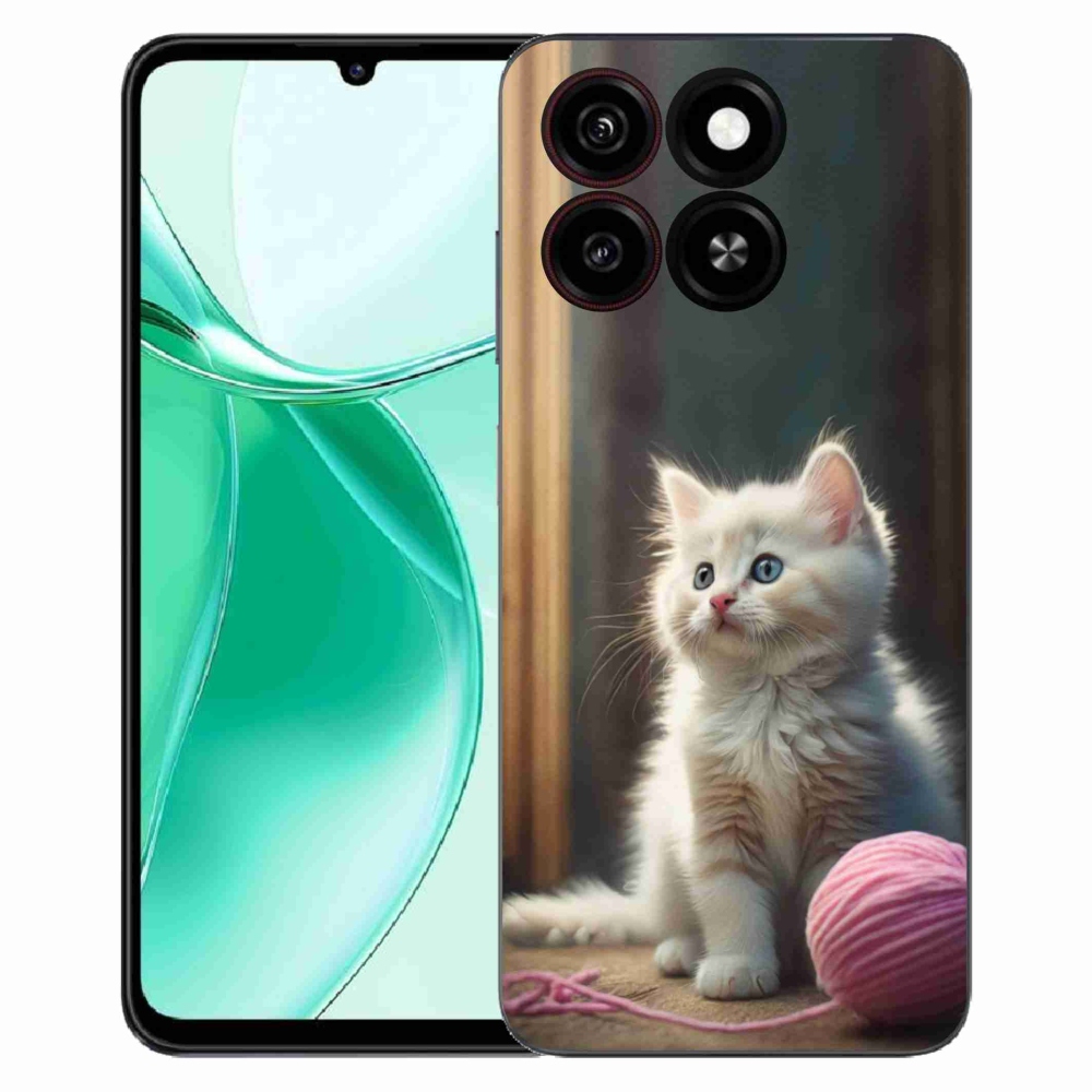 ZTE Blade A35 zselés borítás mmCase - fehér cica 2