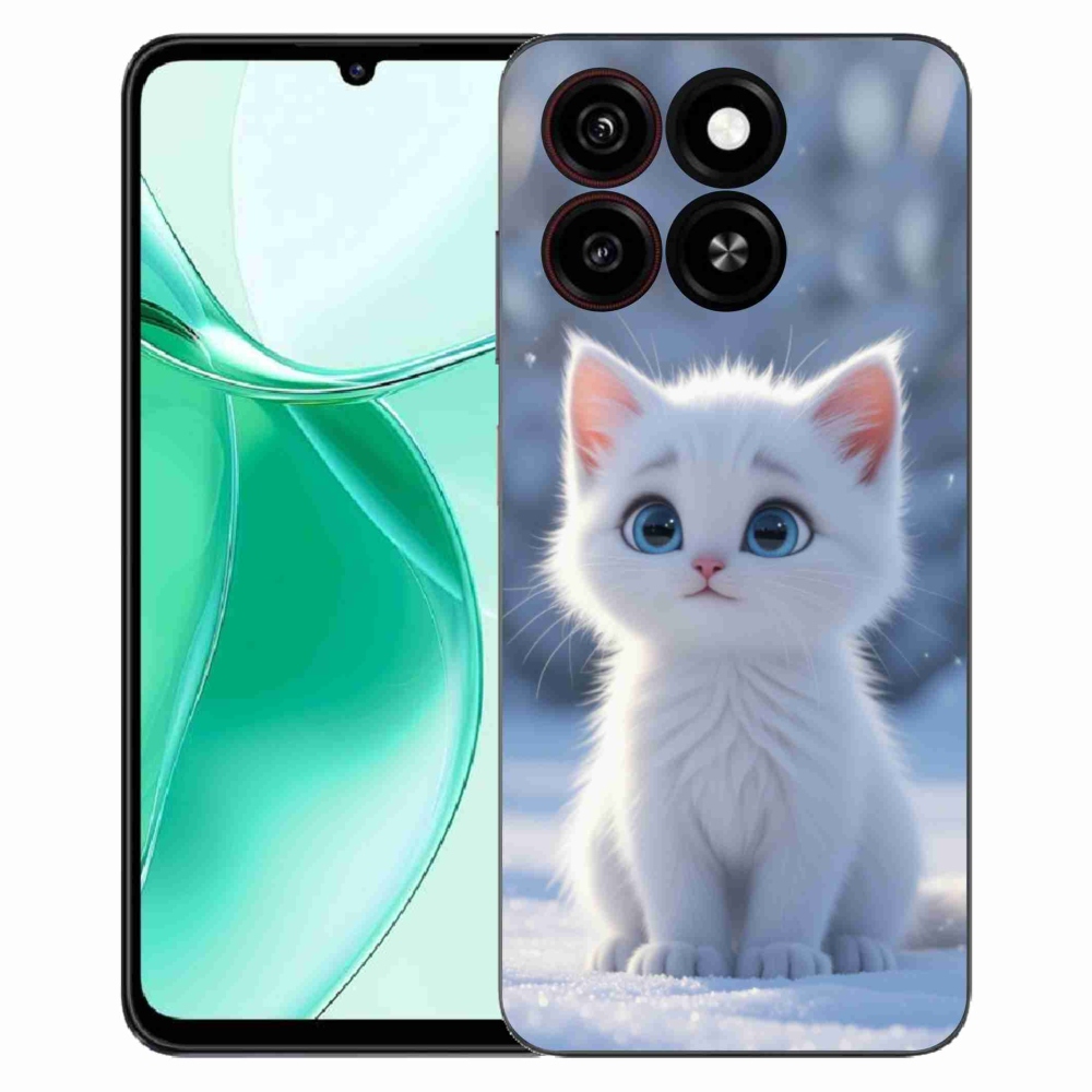 ZTE Blade A35 zselés tok mmCase - fehér cica 3