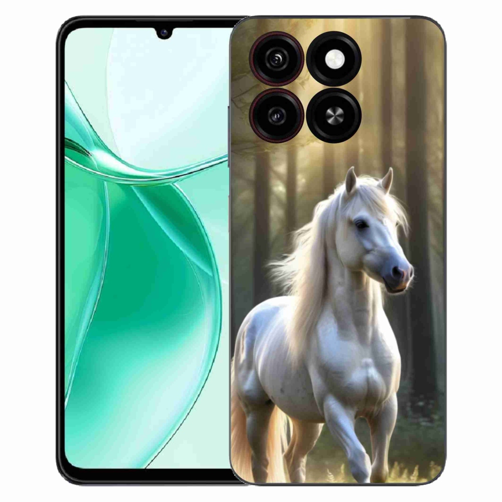 ZTE Blade A35 zselés tok mmCase - fehér ló 3