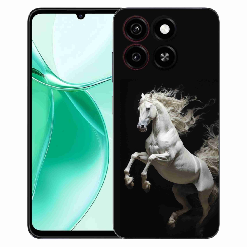 ZTE Blade A35 zselés tok mmCase - fehér ló 4