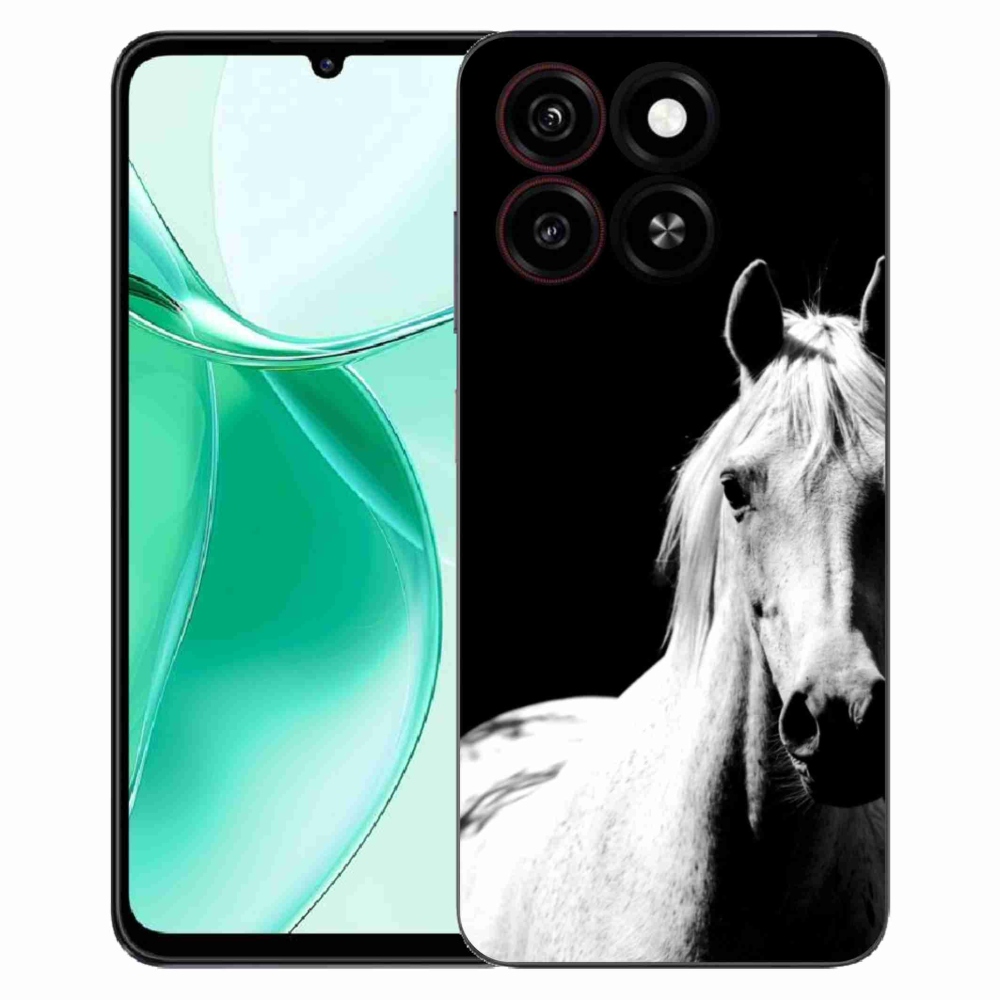 ZTE Blade A35 zselés borítás mmCase - fehér ló 5