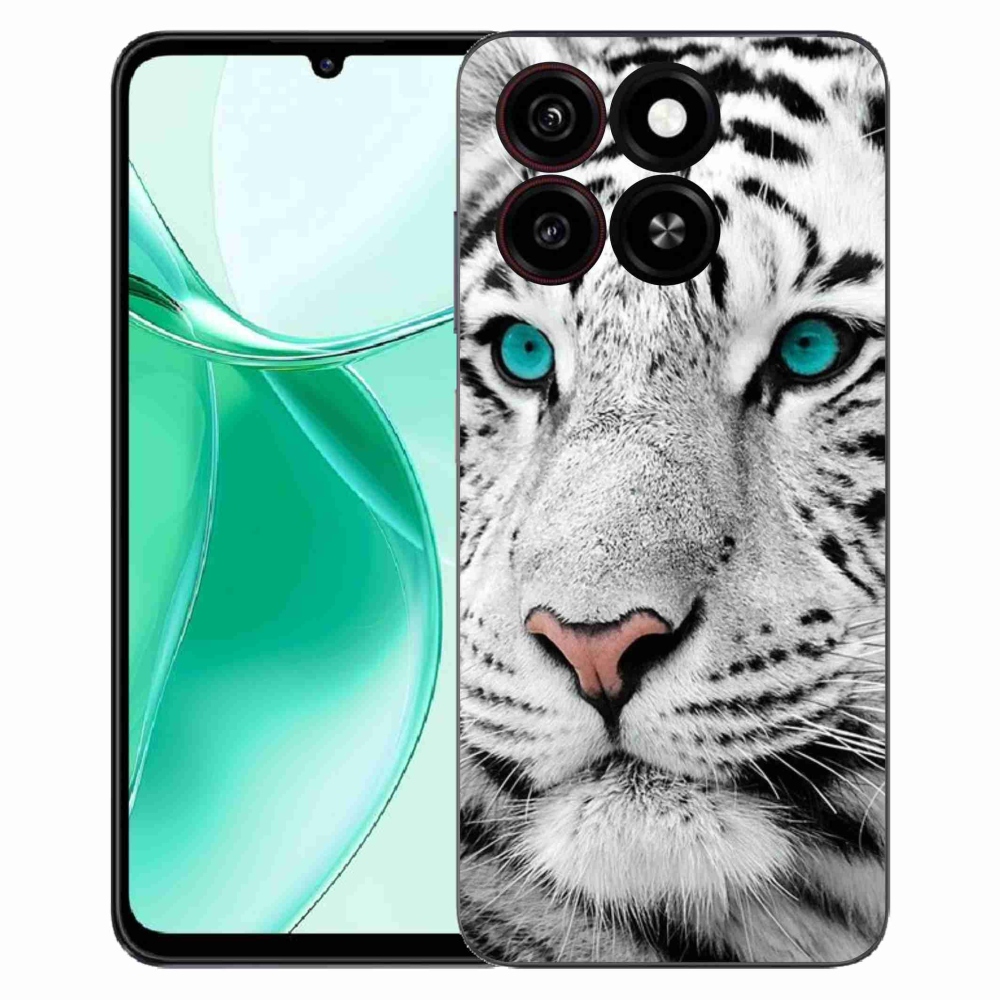 ZTE Blade A35 zselés tok mmCase - fehér tigris