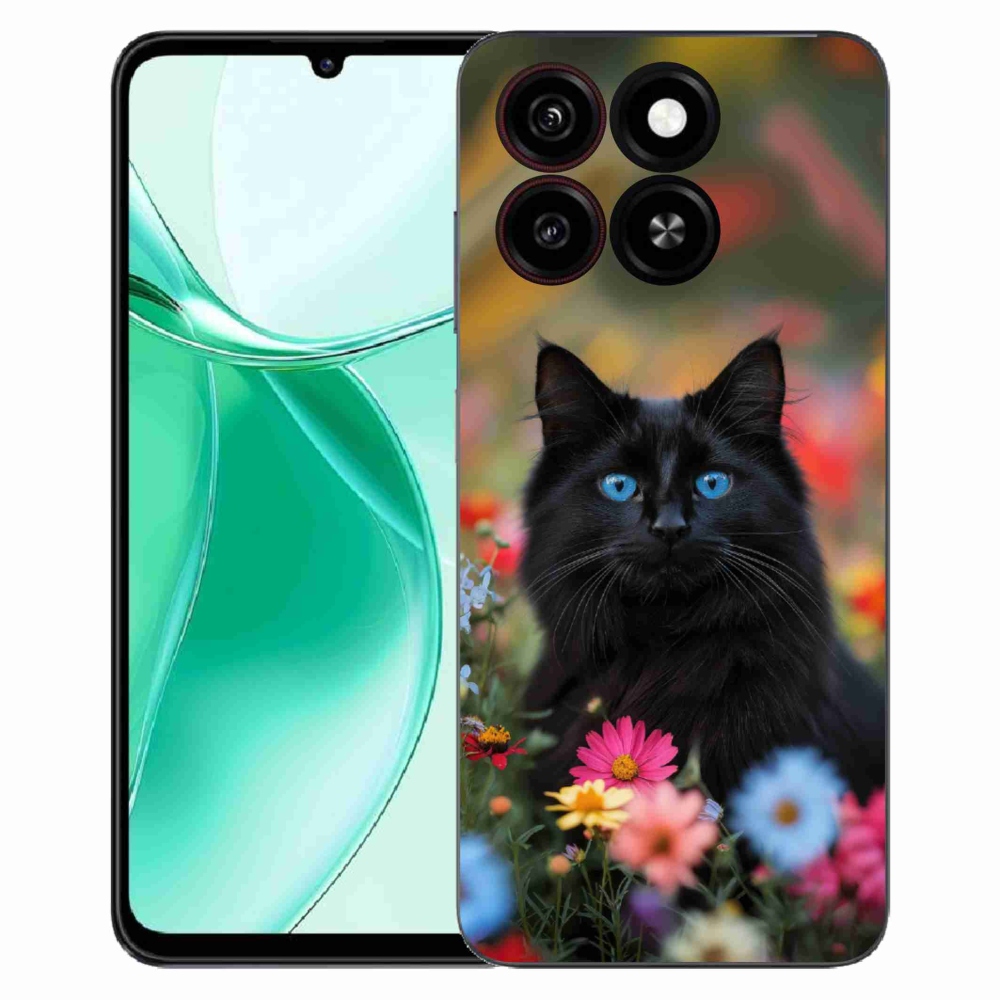 ZTE Blade A35 zselés tok mmCase - fekete cica 4