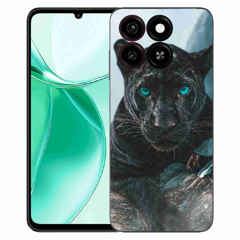 ZTE Blade A35 zselés tok mmCase - fekete párduc