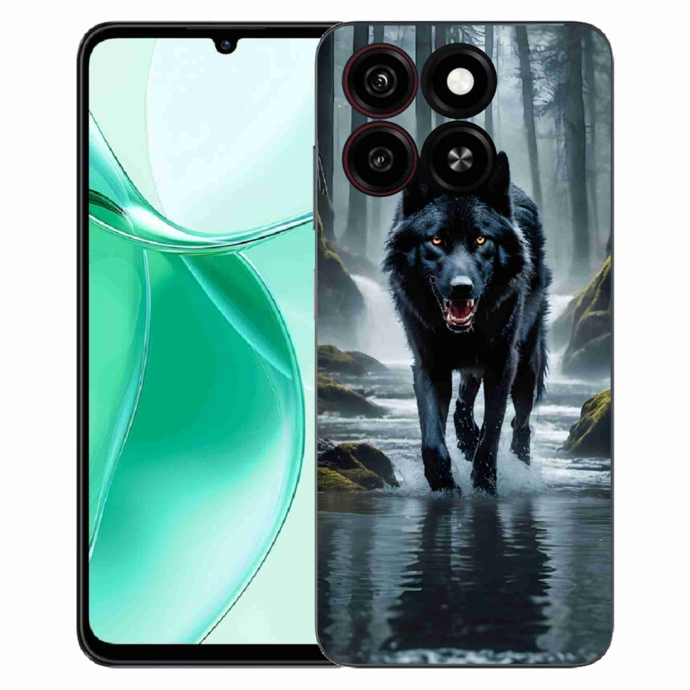ZTE Blade A35 zselés tok mmCase - fekete farkas