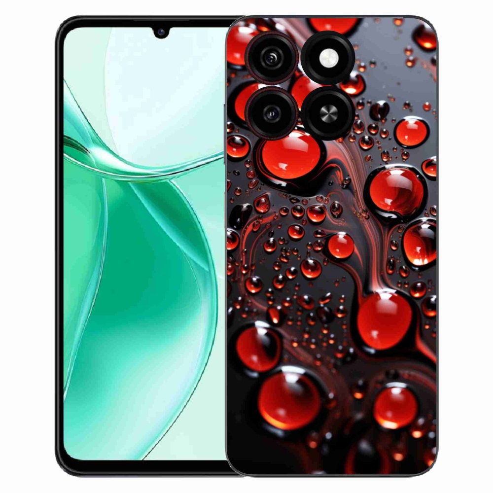 ZTE Blade A35 zselés tok mmCase - piros csepp 2