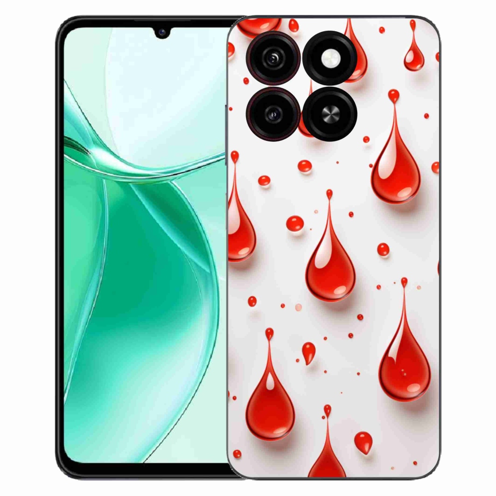 ZTE Blade A35 zselés tok mmCase - piros cseppek