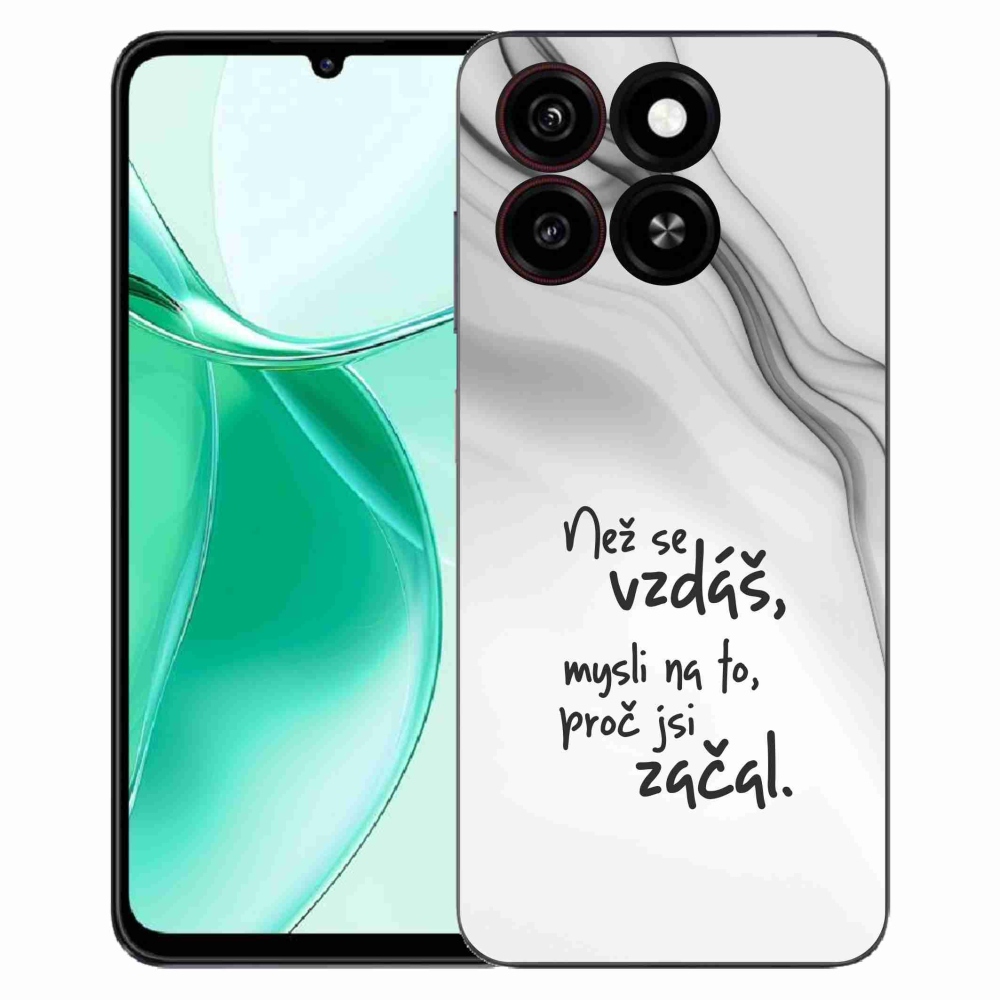 ZTE Blade A35 zselés borítás mmCase - idézet 2 fehér háttér