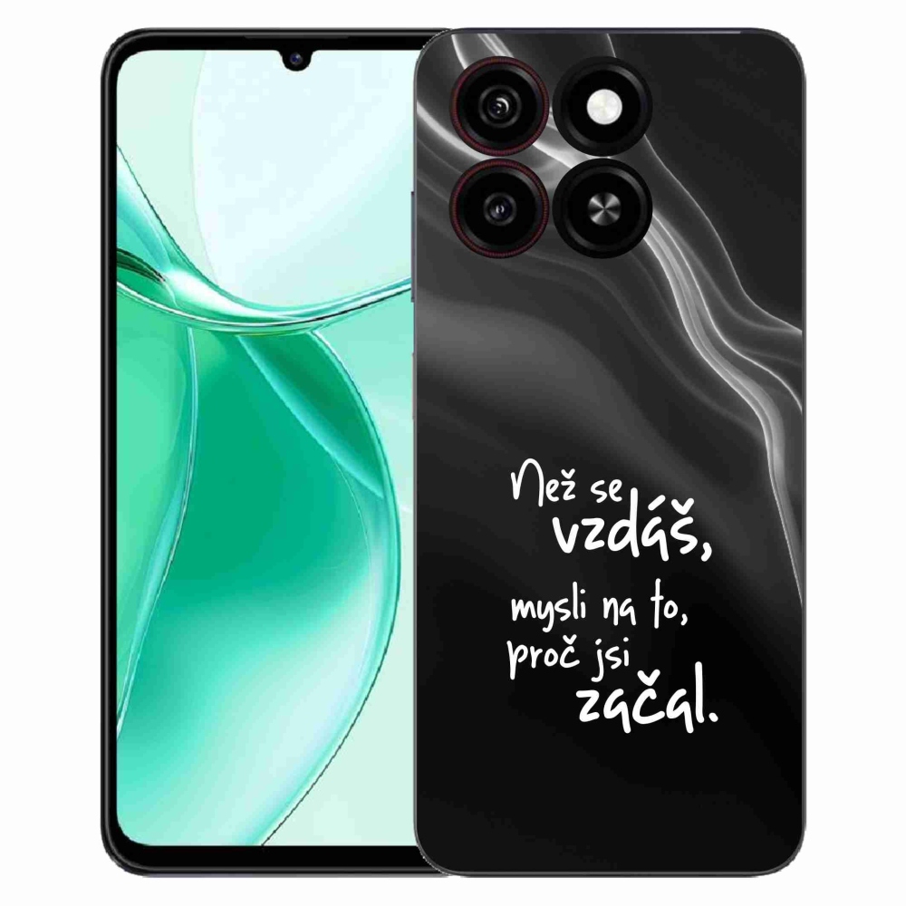 ZTE Blade A35 zselés borítás mmCase - idézet 2 fekete háttér