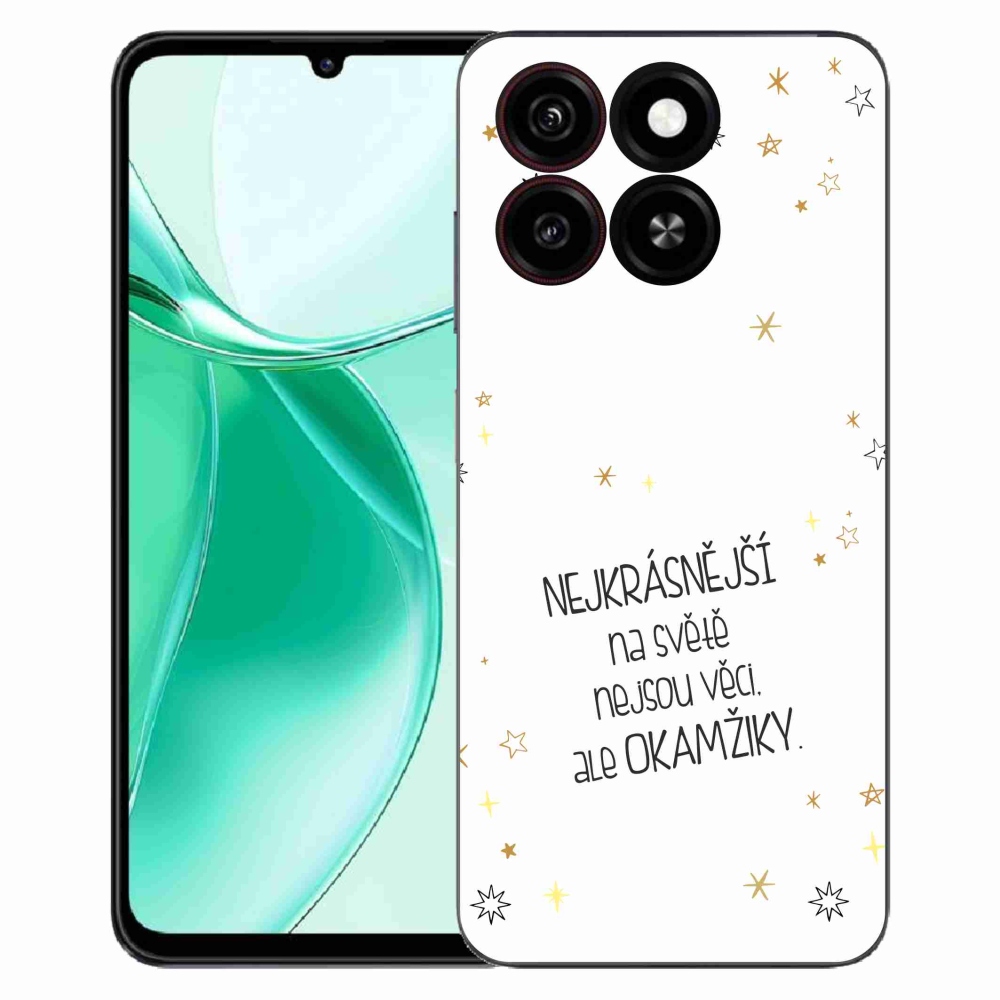 ZTE Blade A35 zselés borítás mmCase - Idézet 4 fehér háttér