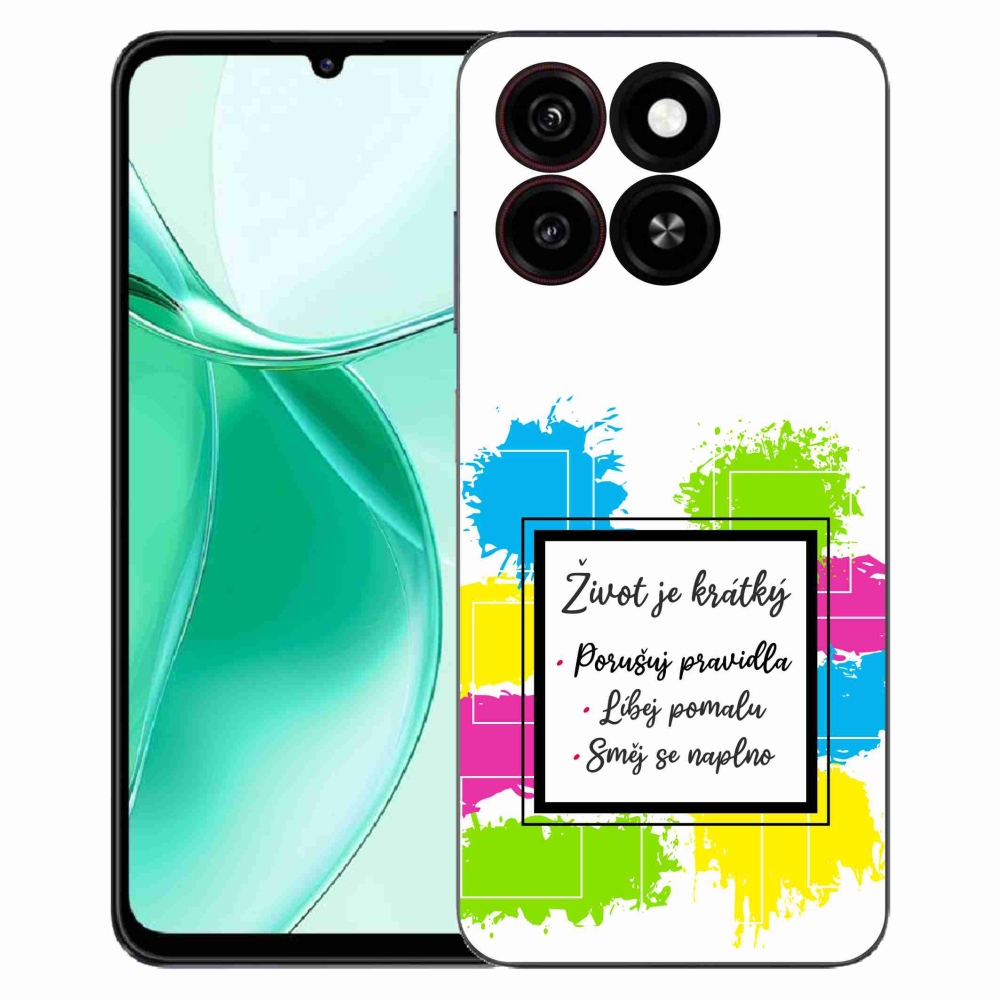 ZTE Blade A35 zselés borítás mmCase - idézem 5 fehér háttér
