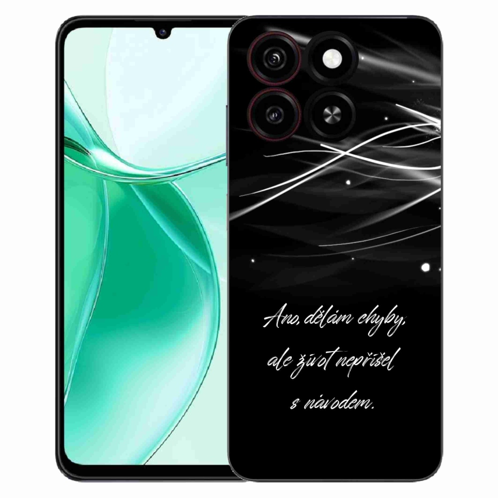 ZTE Blade A35 zselés borítás mmCase - idézem fekete háttérrel