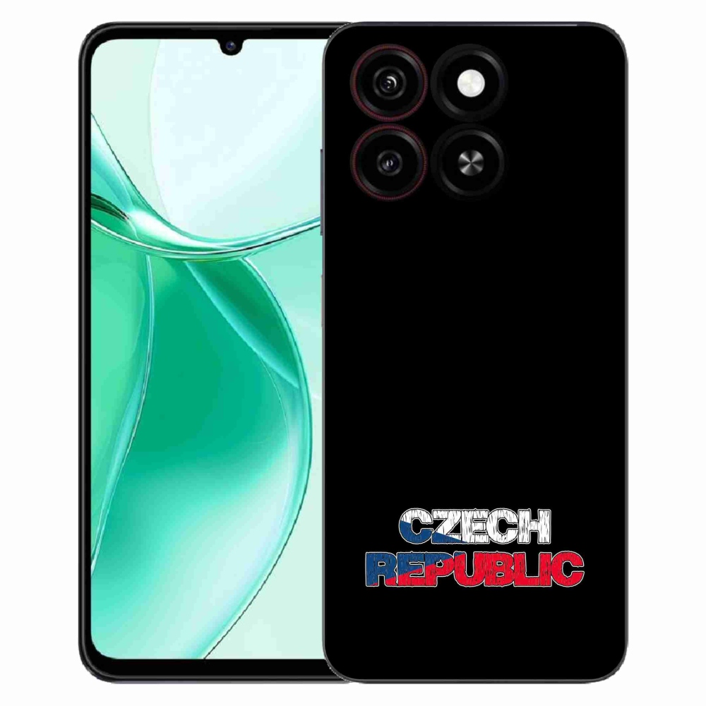ZTE Blade A35 zselés tok mmCase - Csehország fekete háttér
