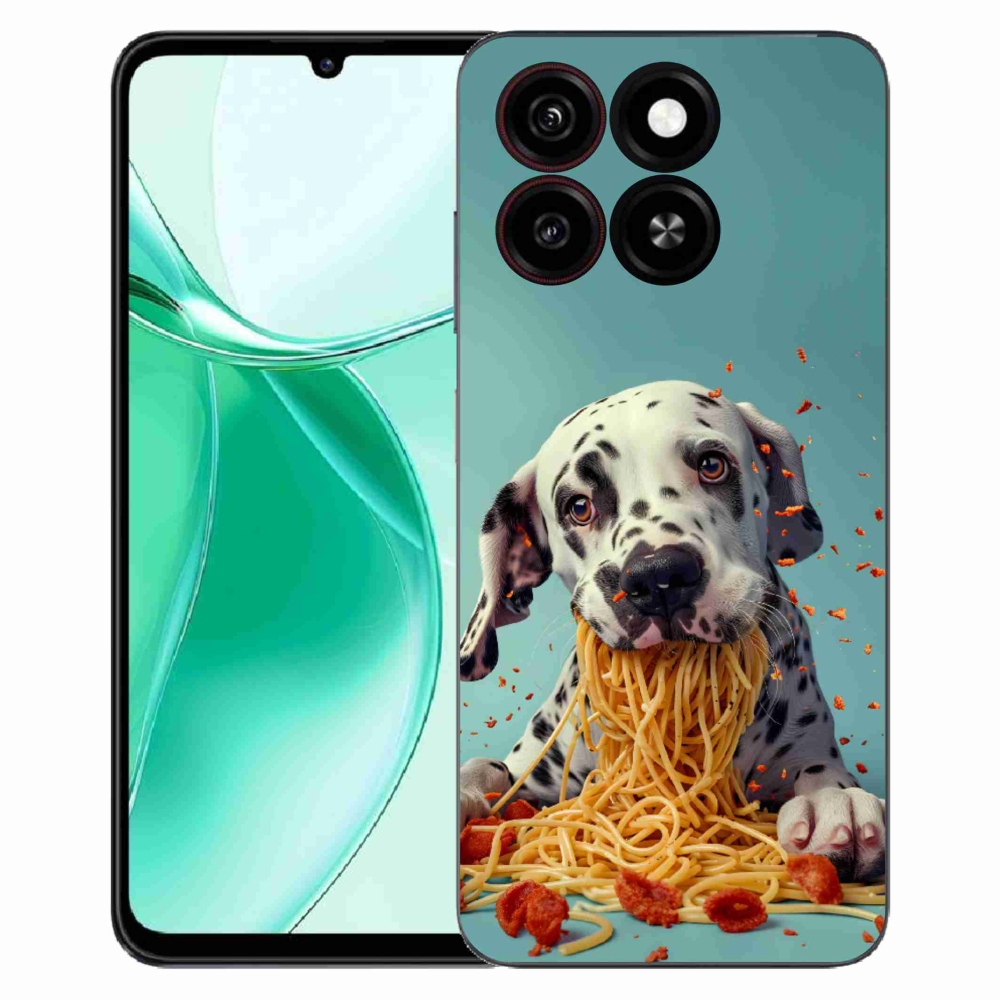 ZTE Blade A35 zselés tok mmCase - Dalmát és spagetti