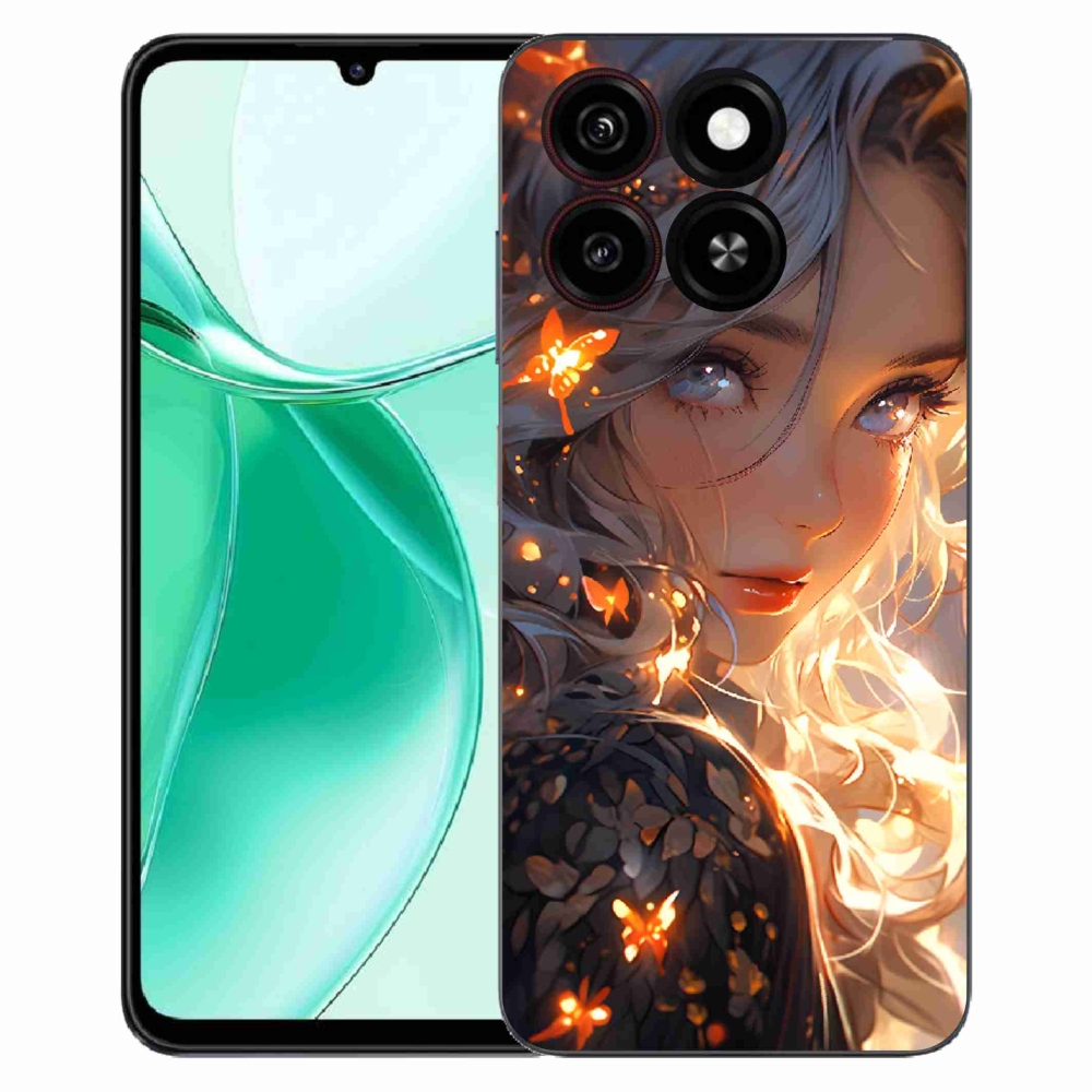ZTE Blade A35 zselés borító mmCase - lány és pillangók