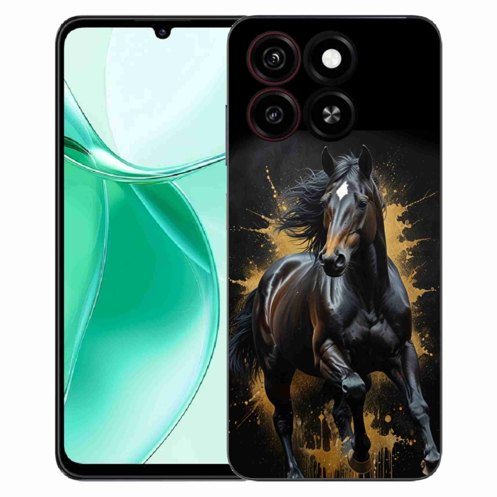 ZTE Blade A35 zselés tok mmCase - elegáns fekete ménes